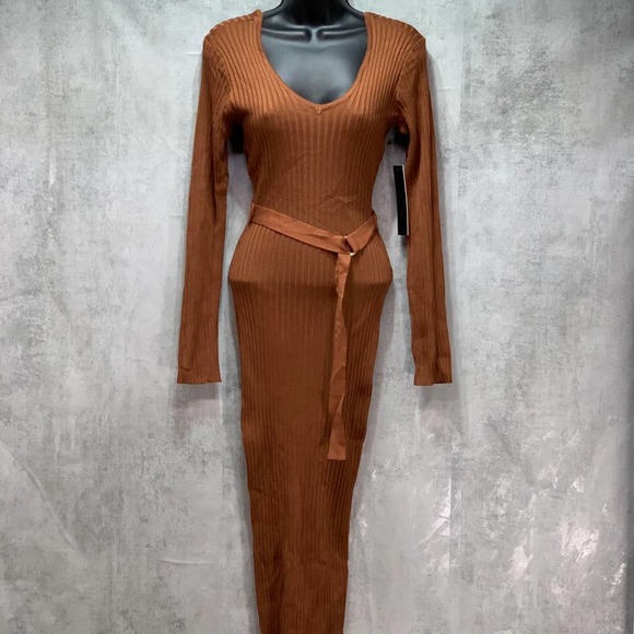 Almost Famous Brown Crave Fame Juniors' Dress - Picture 11 of 12